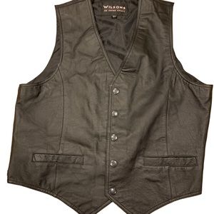 Wilson’s Black Leather‎ Vest L